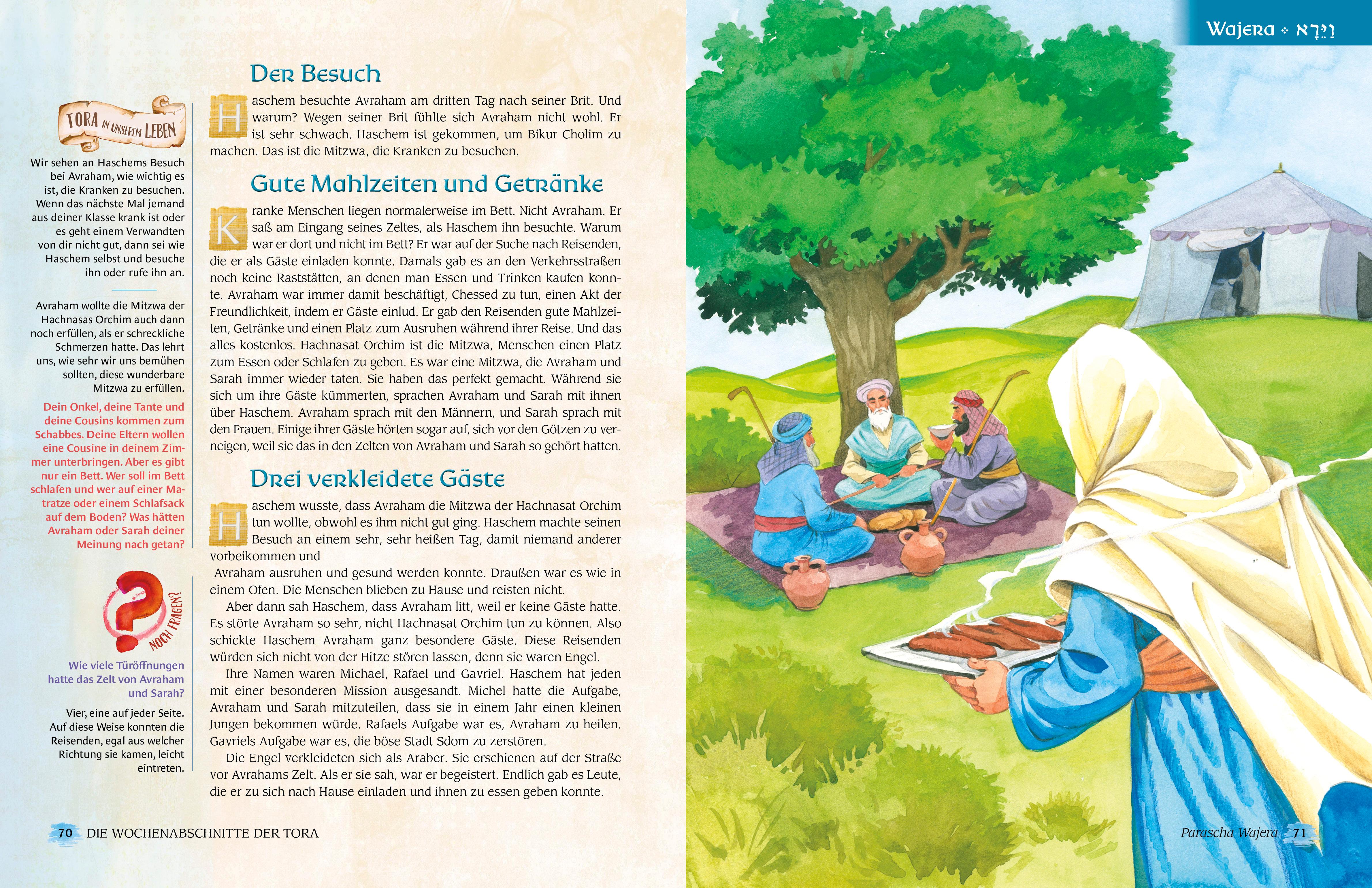 Beispielinhalt (Bild) Die Wochenabschnitte der Tora. Buch Bereschit.