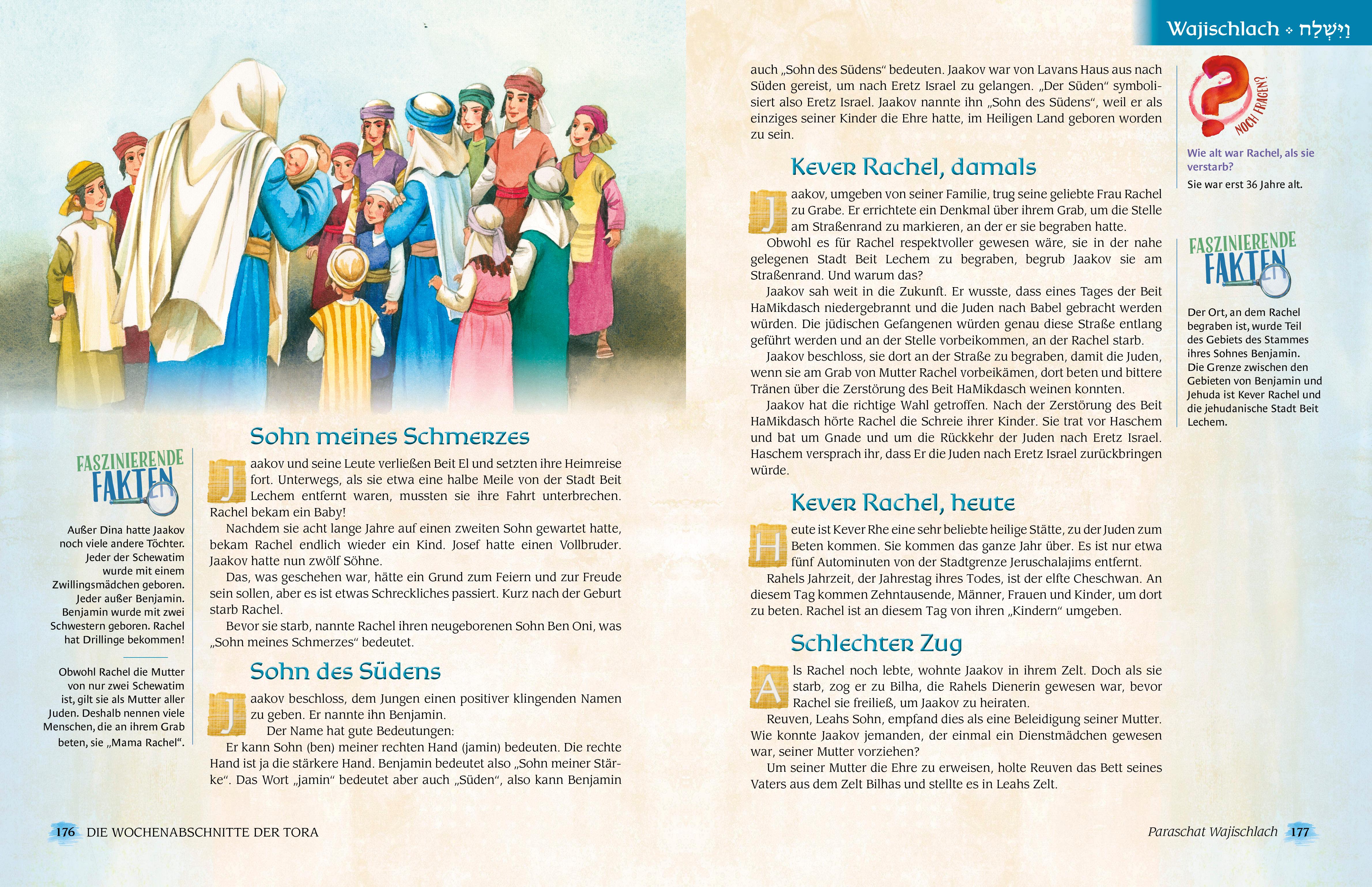 Beispielinhalt (Bild) Die Wochenabschnitte der Tora. Buch Bereschit.