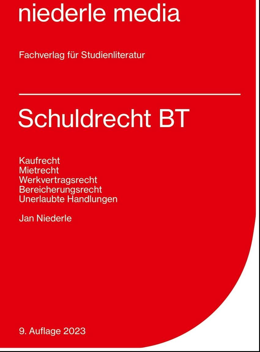 Vorderes Coverbild Schuldrecht BT. Karteikarten