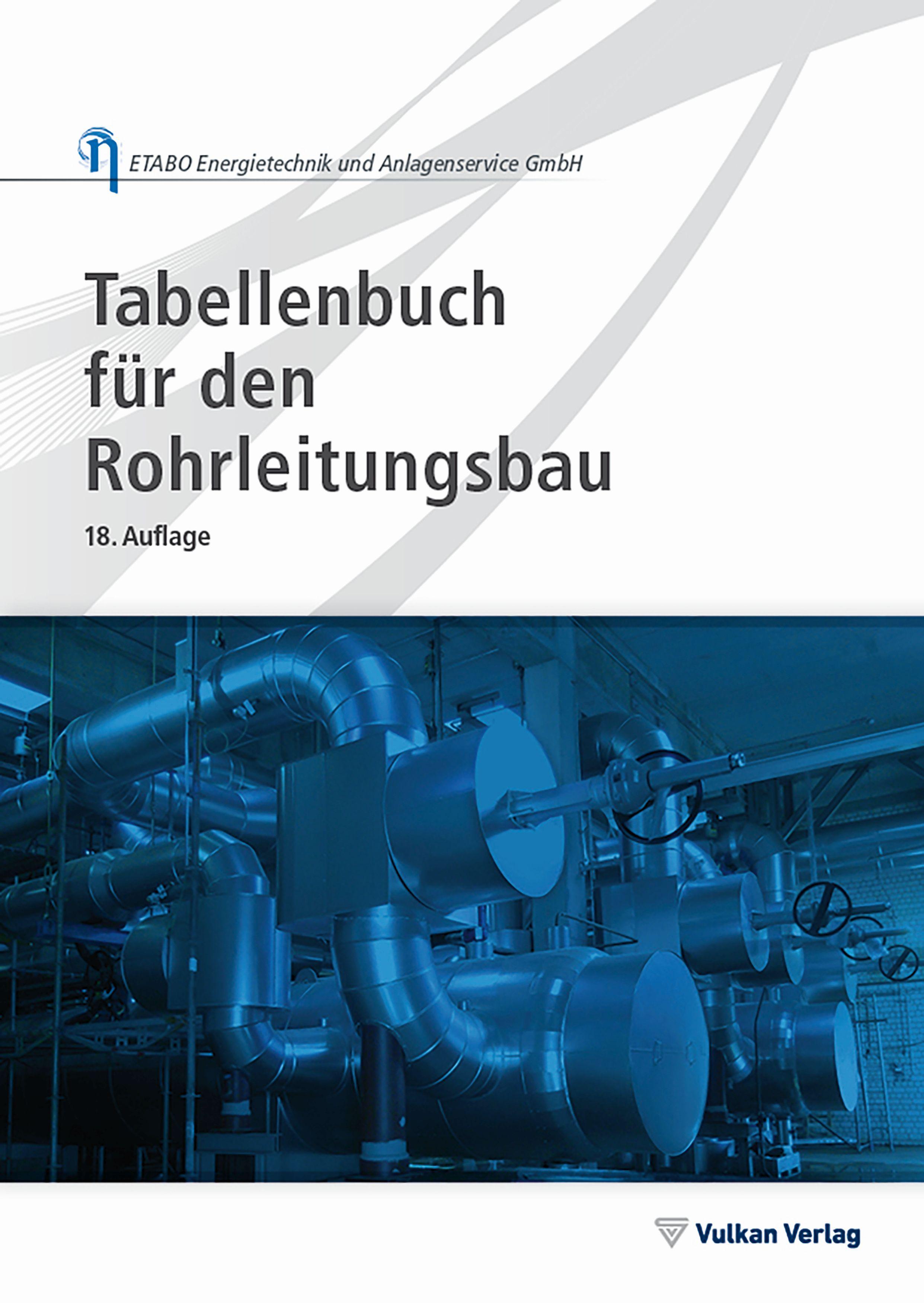 Vorderes Coverbild Tabellenbuch für den Rohrleitungsbau