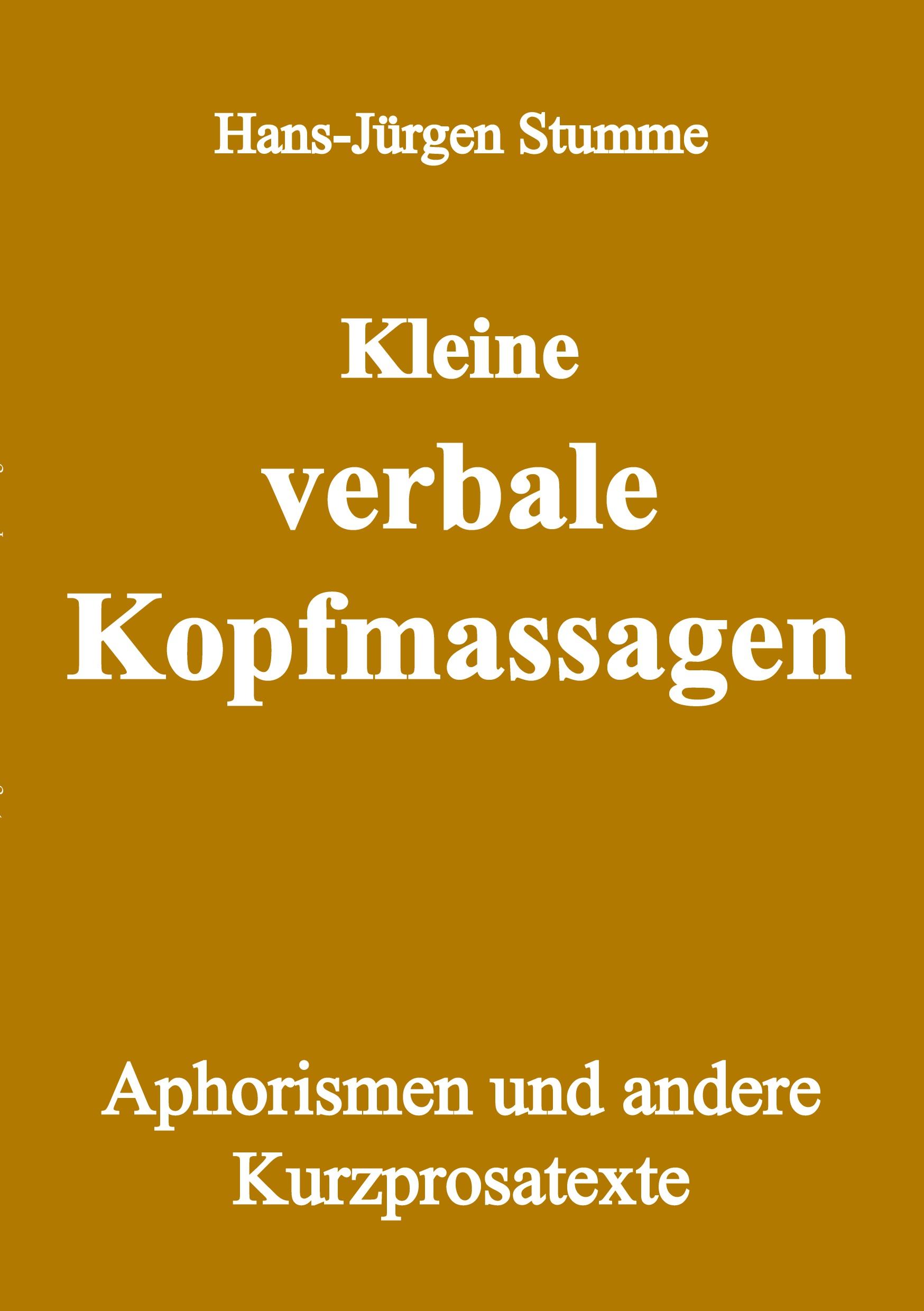 Vorderes Coverbild Kleine verbale Kopfmassagen
