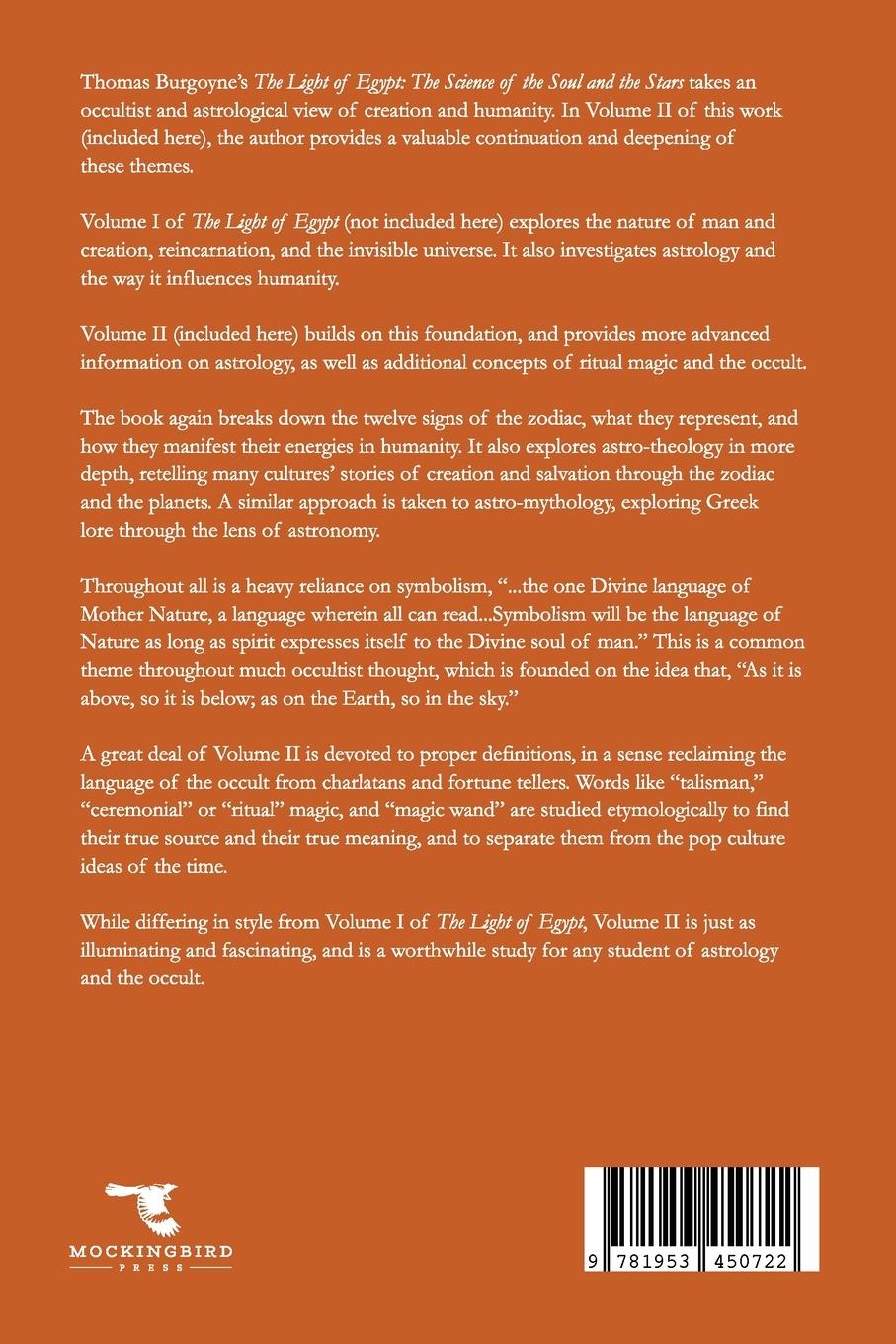 Rückseitencover The Light of Egypt