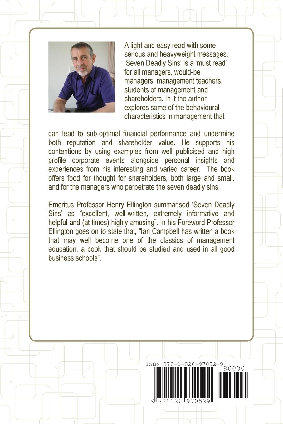 Rückseitencover Seven Deadly Sins of Management