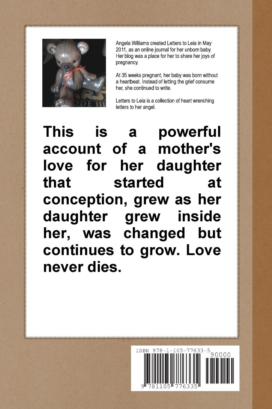 Rückseitencover Letters To Leia