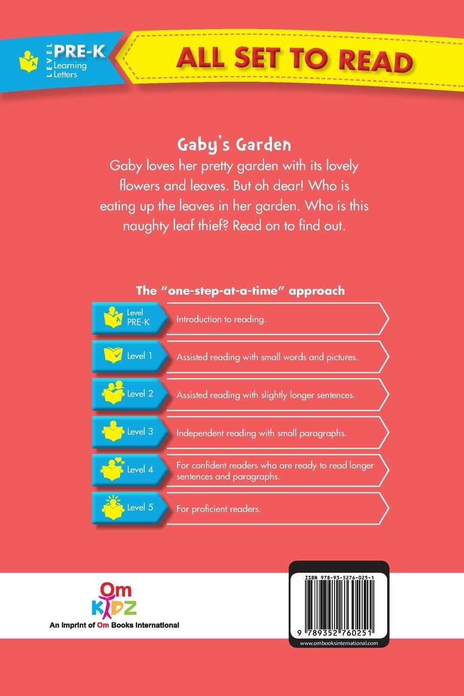 Rückseitencover All set to Read fun with Letter G Gabys Garden