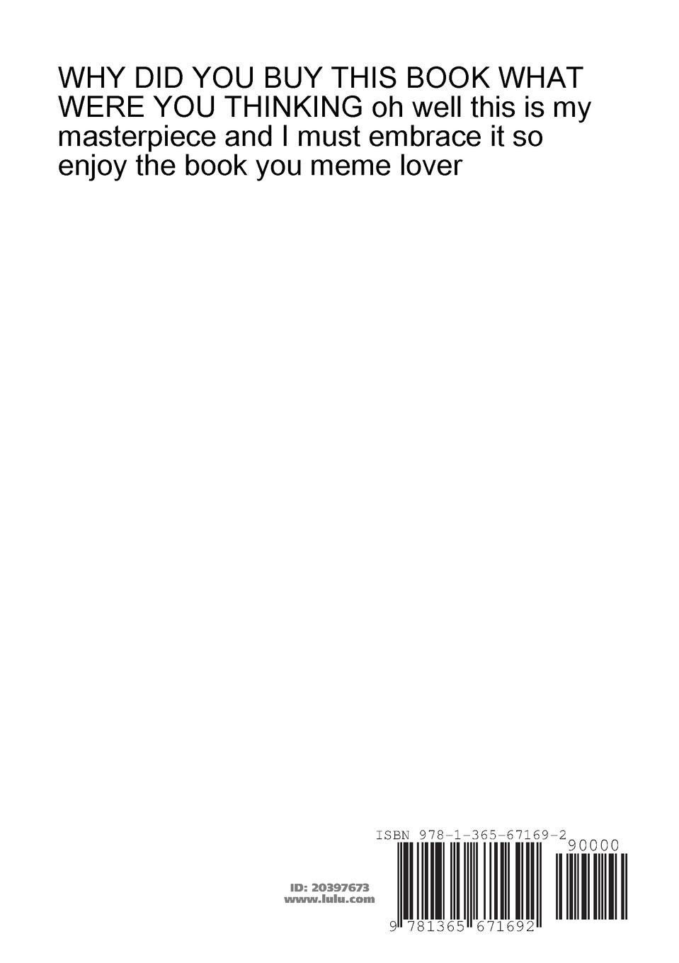 Rückseitencover The Entire Bee Movie Script Without Spaces But Every Letter B Is Replaced With The Word Bee