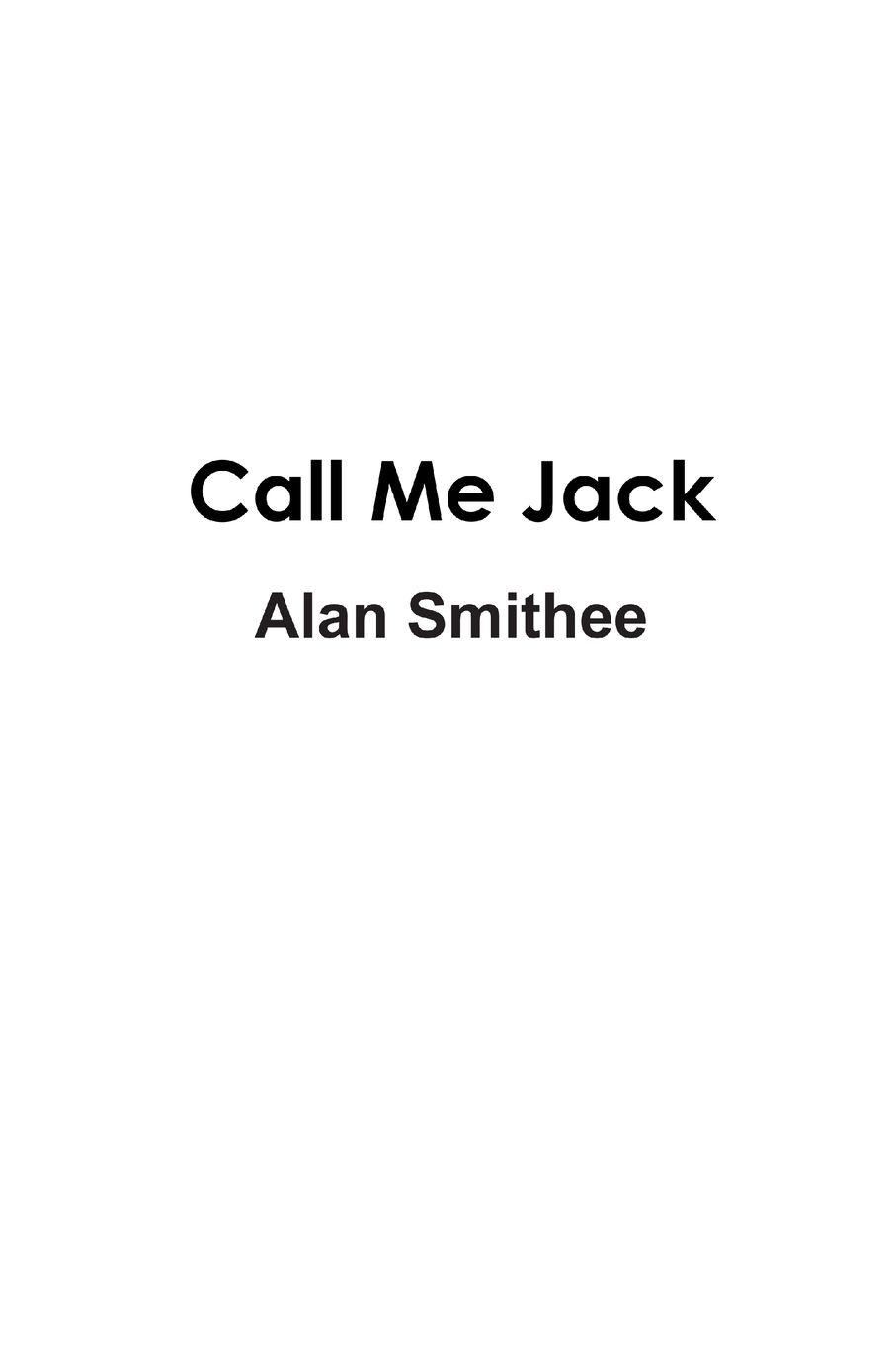 Vorderes Coverbild Call Me Jack