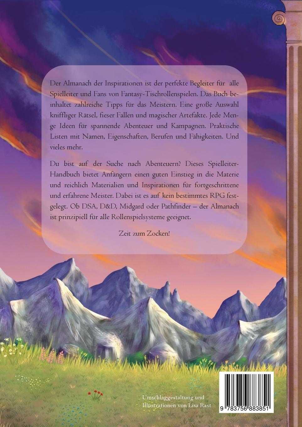 Rückseitencover Almanach der Inspirationen