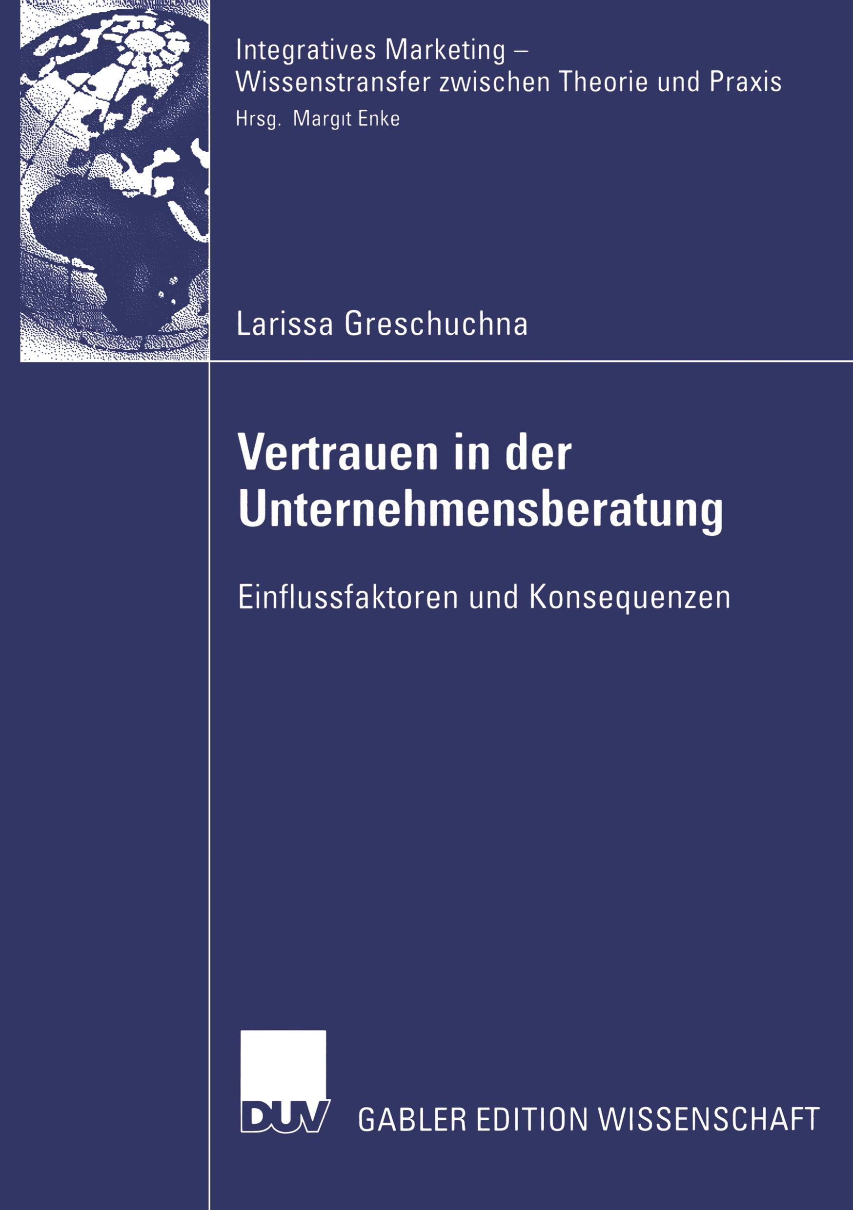 Vorderes Coverbild Vertrauen in der Unternehmensberatung