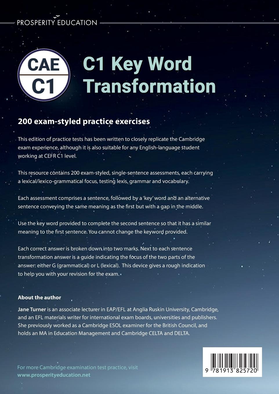 Rückseitencover C1 Key Word Transformation