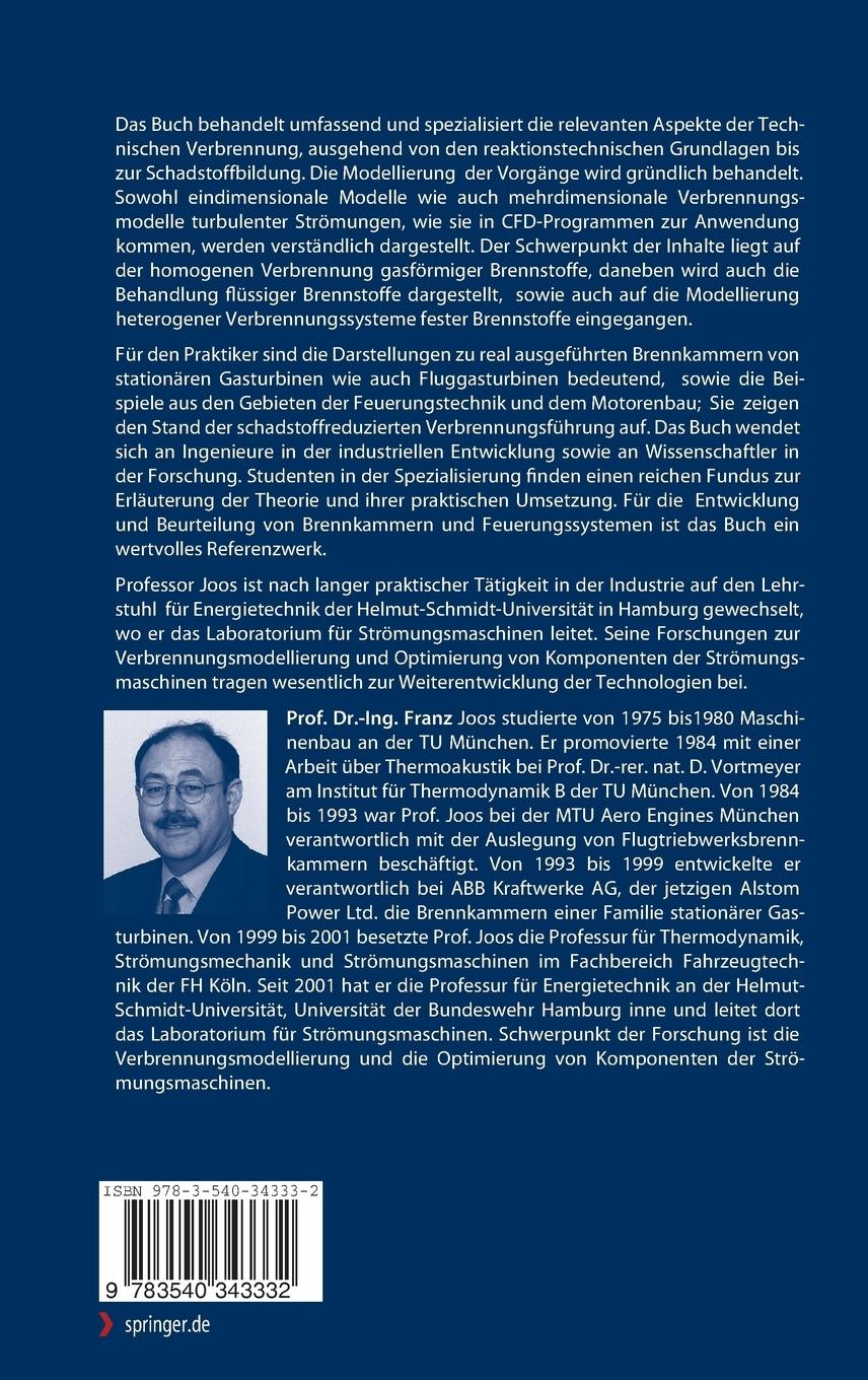 Rückseitencover Technische Verbrennung