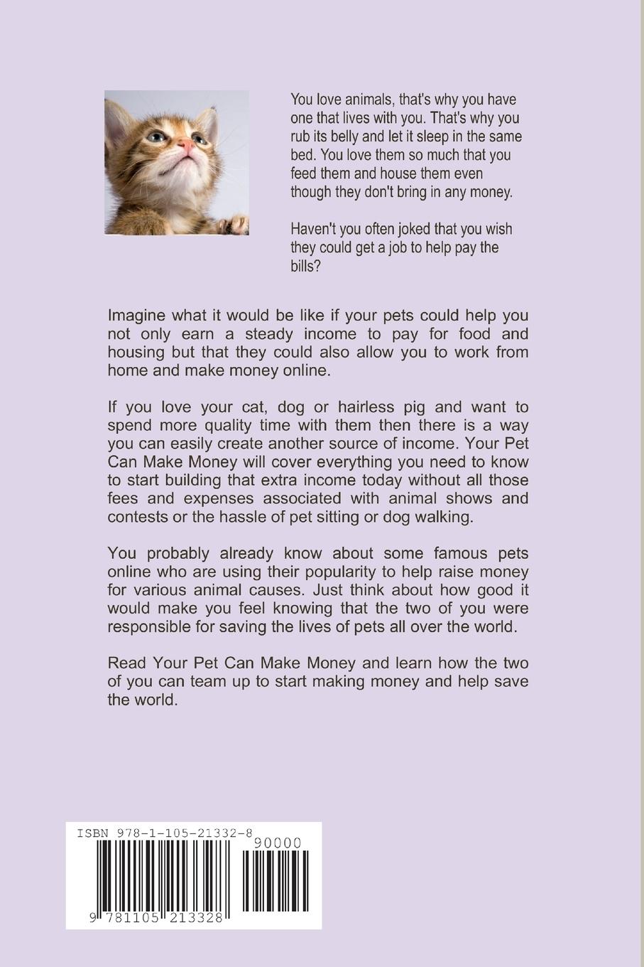 Rückseitencover Your Pet Can Make Money