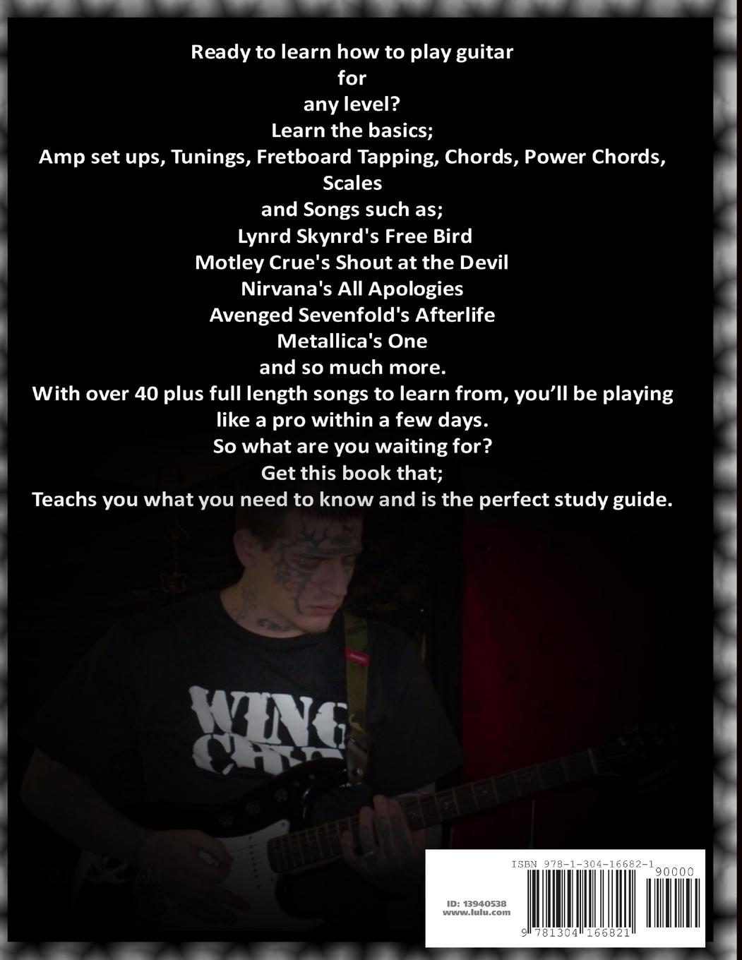 Rückseitencover Learn To Play Guitar With Daniel Robinson From Senses Of Fear