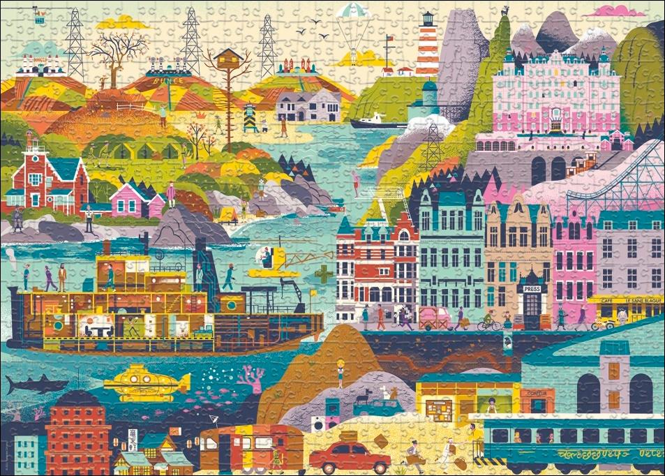Beispielinhalt (Bild) Wes Anderson Films Puzzle 1000 Teile