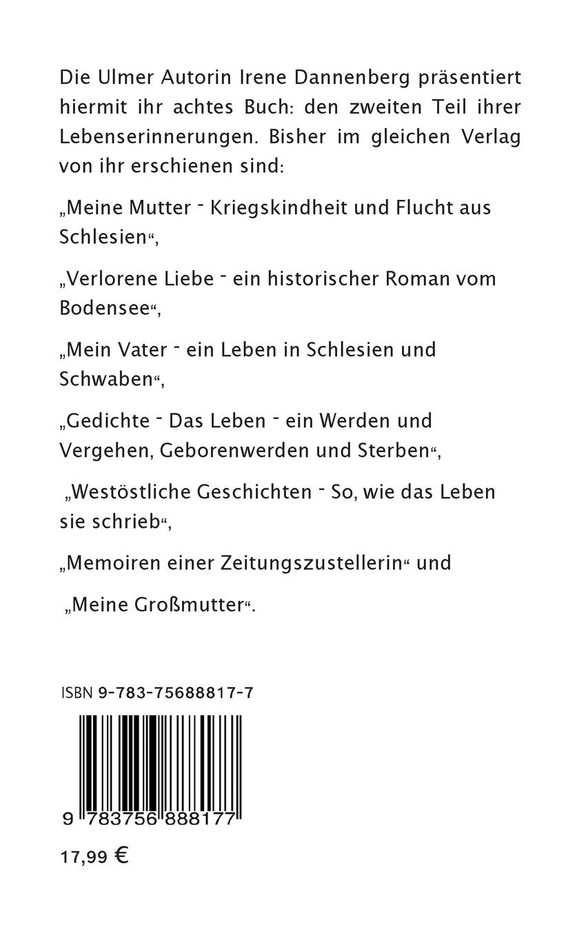 Rückseitencover Aus dem Rahmen der Zeit gefallen