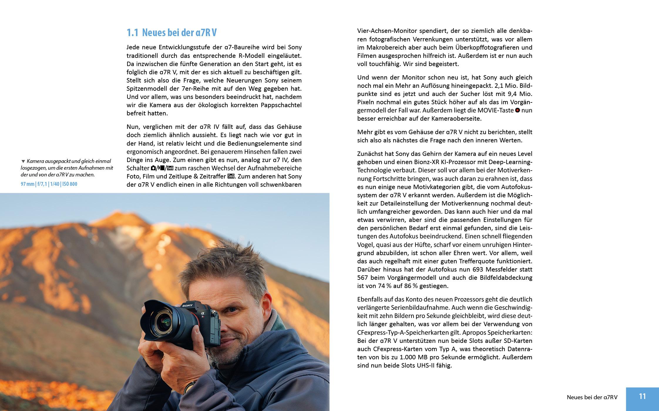 Beispielinhalt (Bild) Sony A7R V