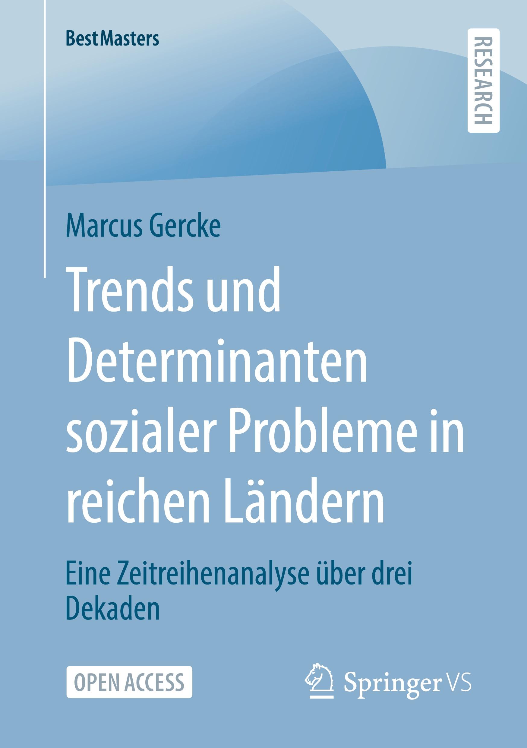 Vorderes Coverbild Trends und Determinanten sozialer Probleme in reichen Ländern