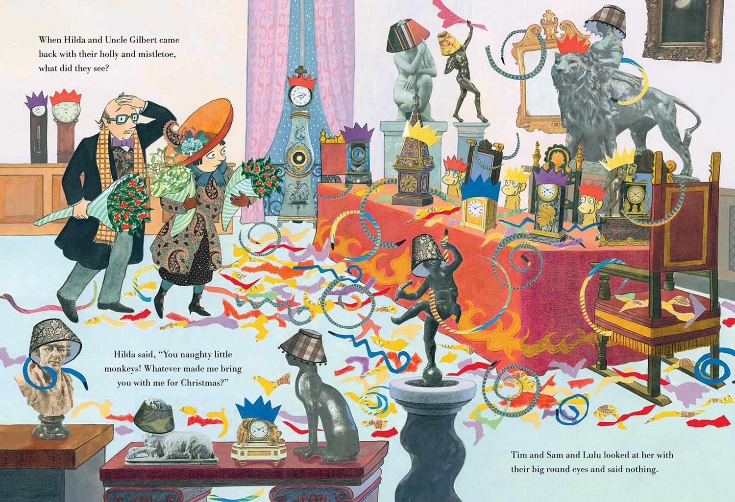 Beispielinhalt (Bild) Three Little Monkeys at Christmas