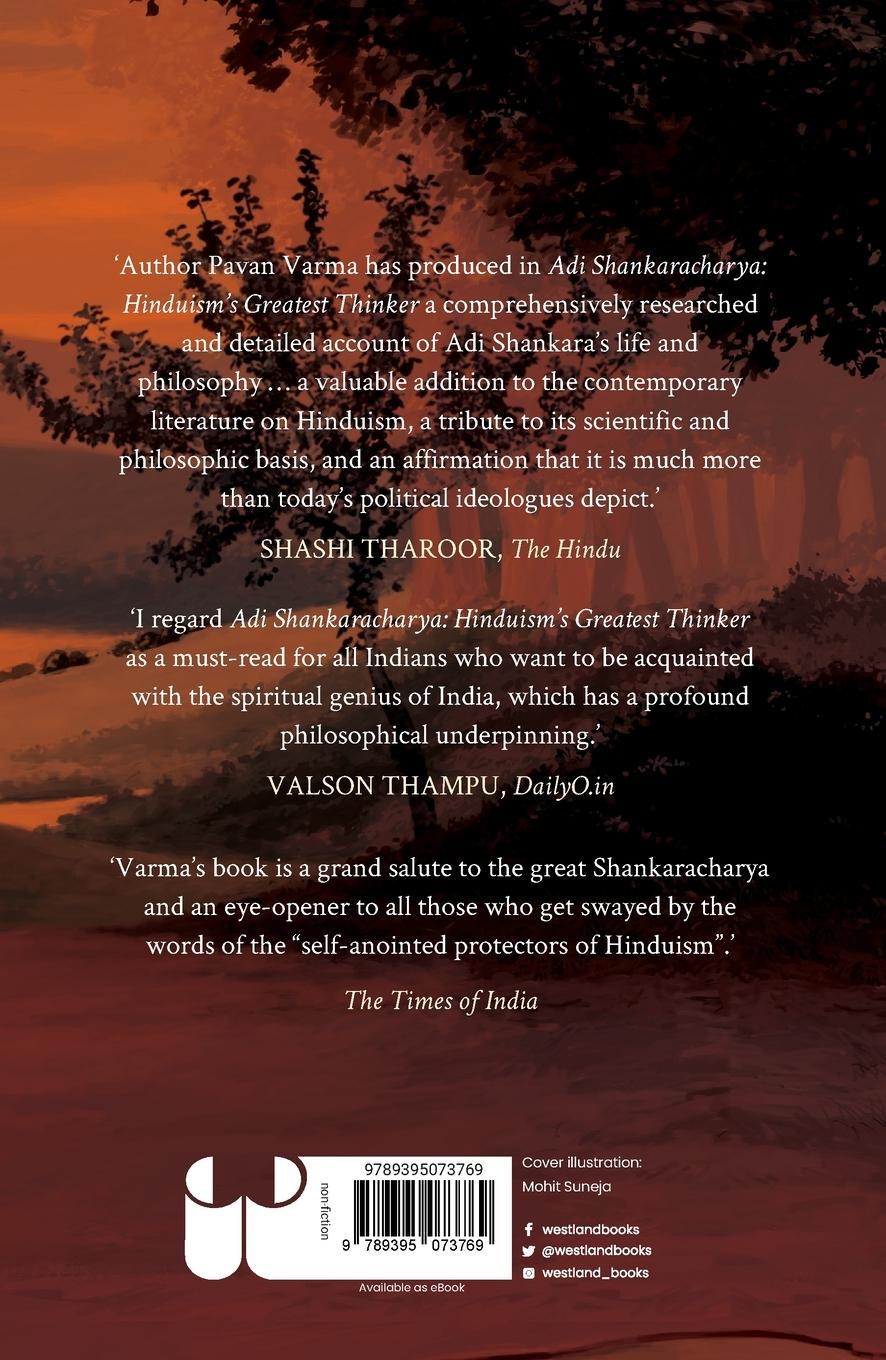 Rückseitencover Adi Shankaracharya