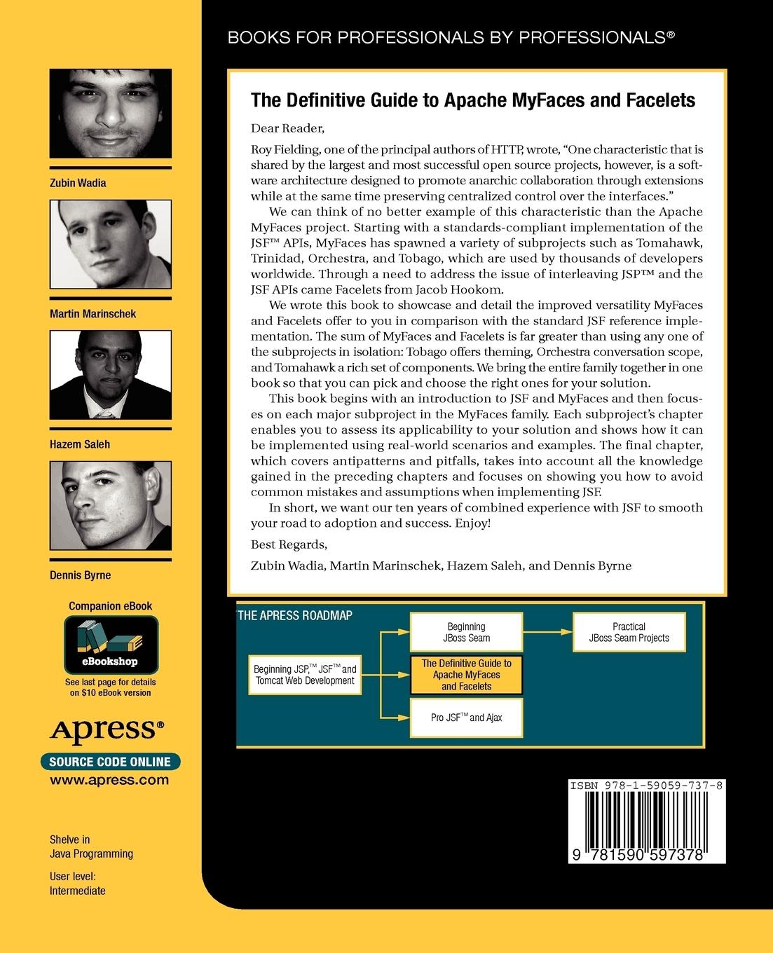 Rückseitencover The Definitive Guide to Apache MyFaces and Facelets