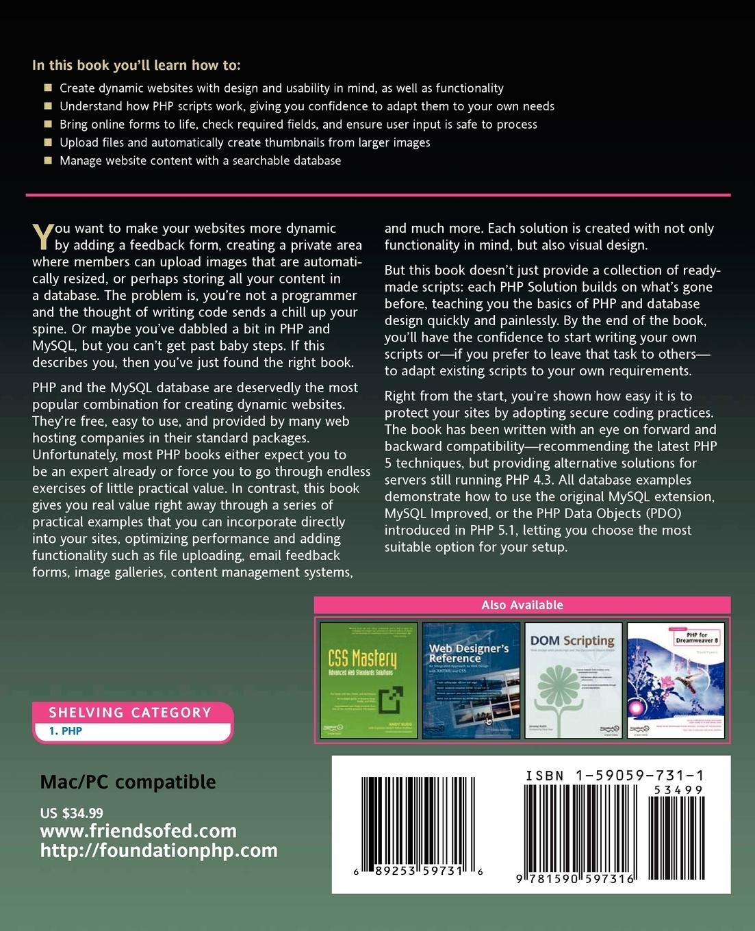 Rückseitencover PHP Solutions