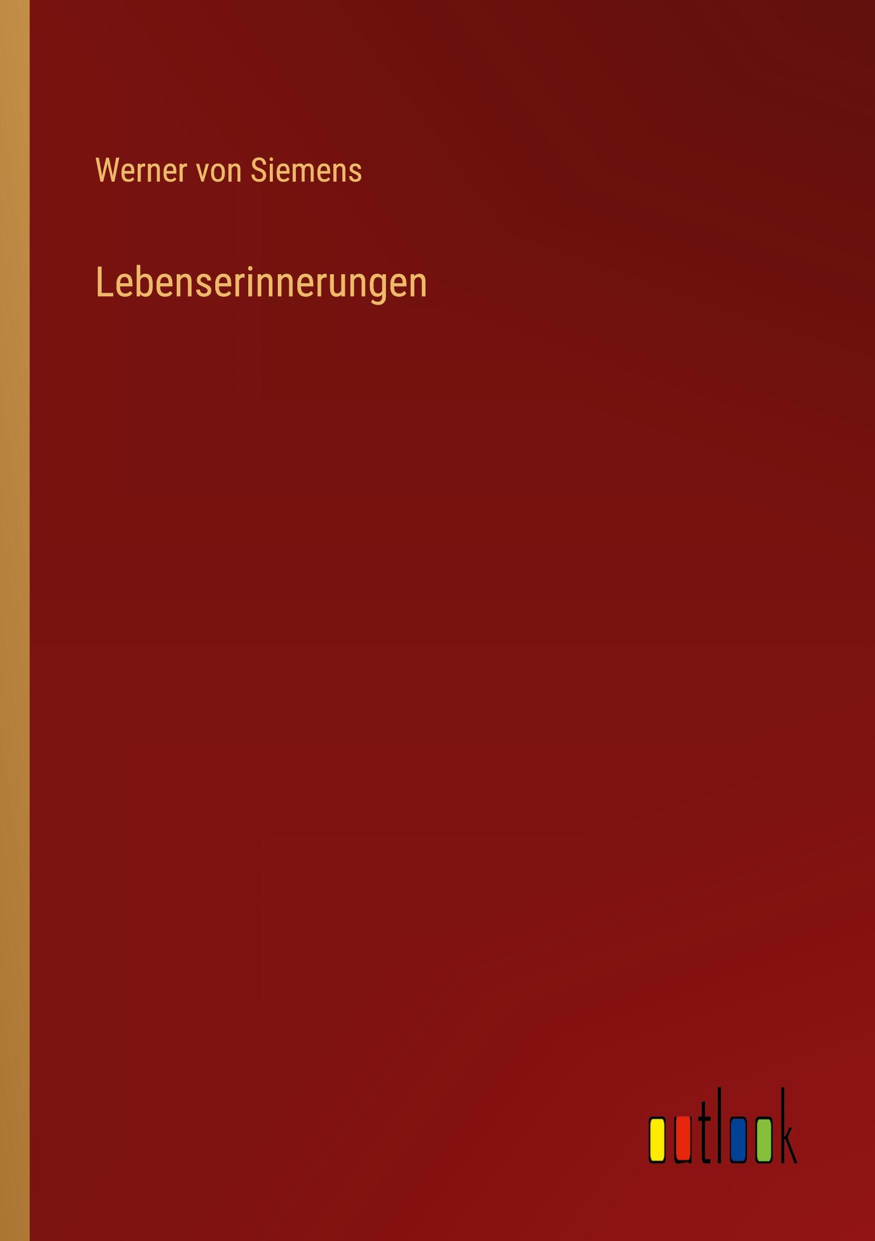 Vorderes Coverbild Lebenserinnerungen