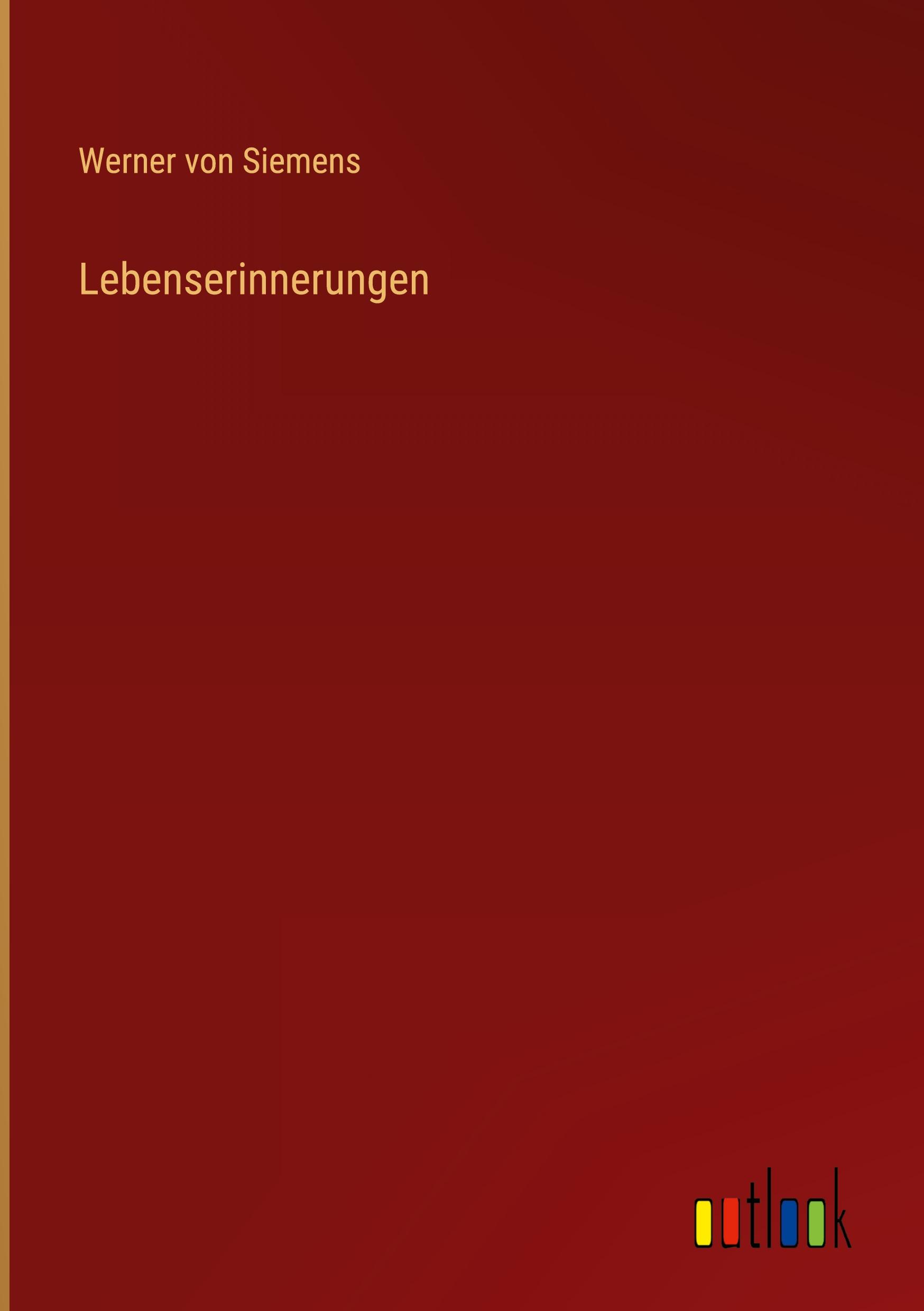 Vorderes Coverbild Lebenserinnerungen