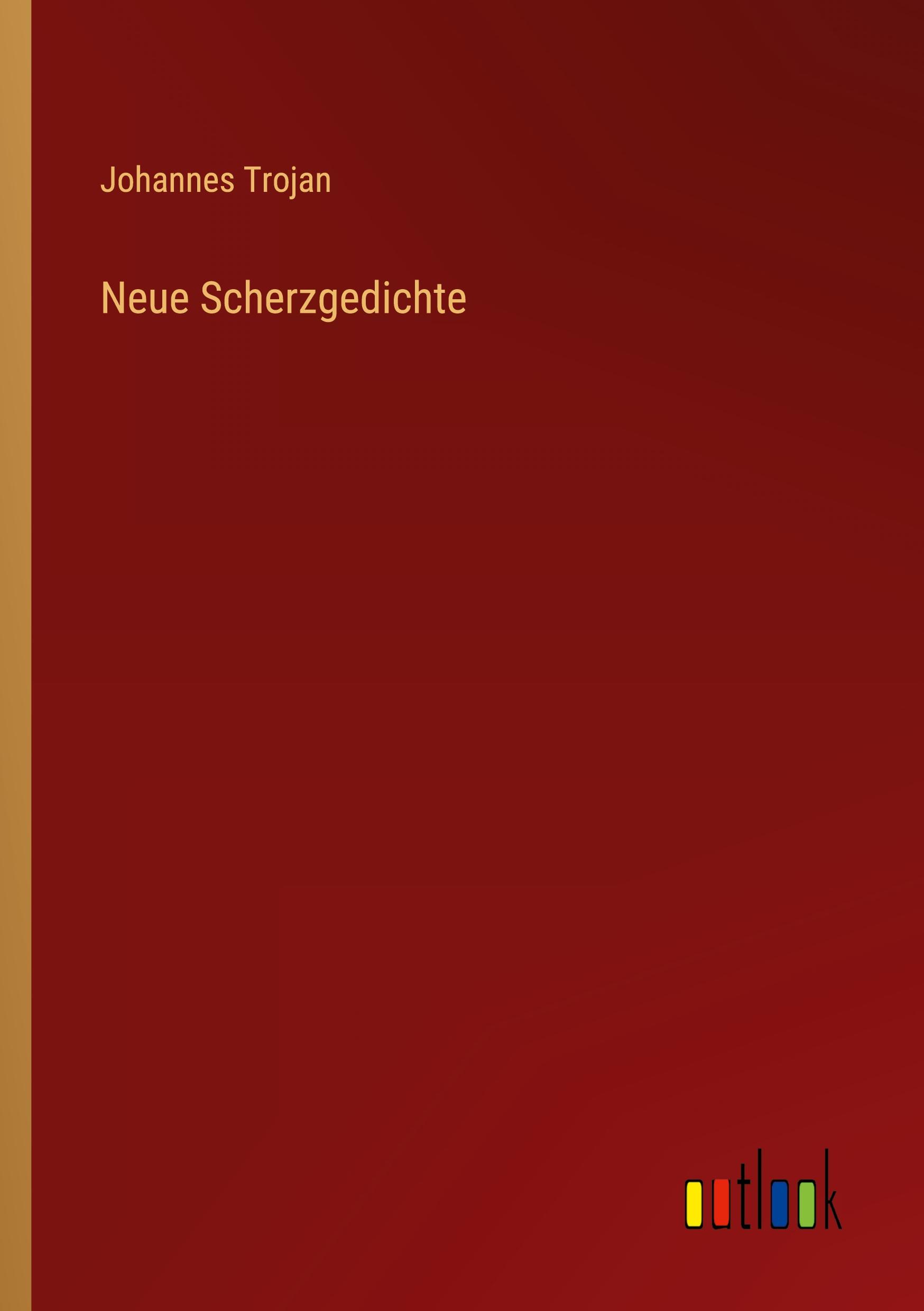 Vorderes Coverbild Neue Scherzgedichte