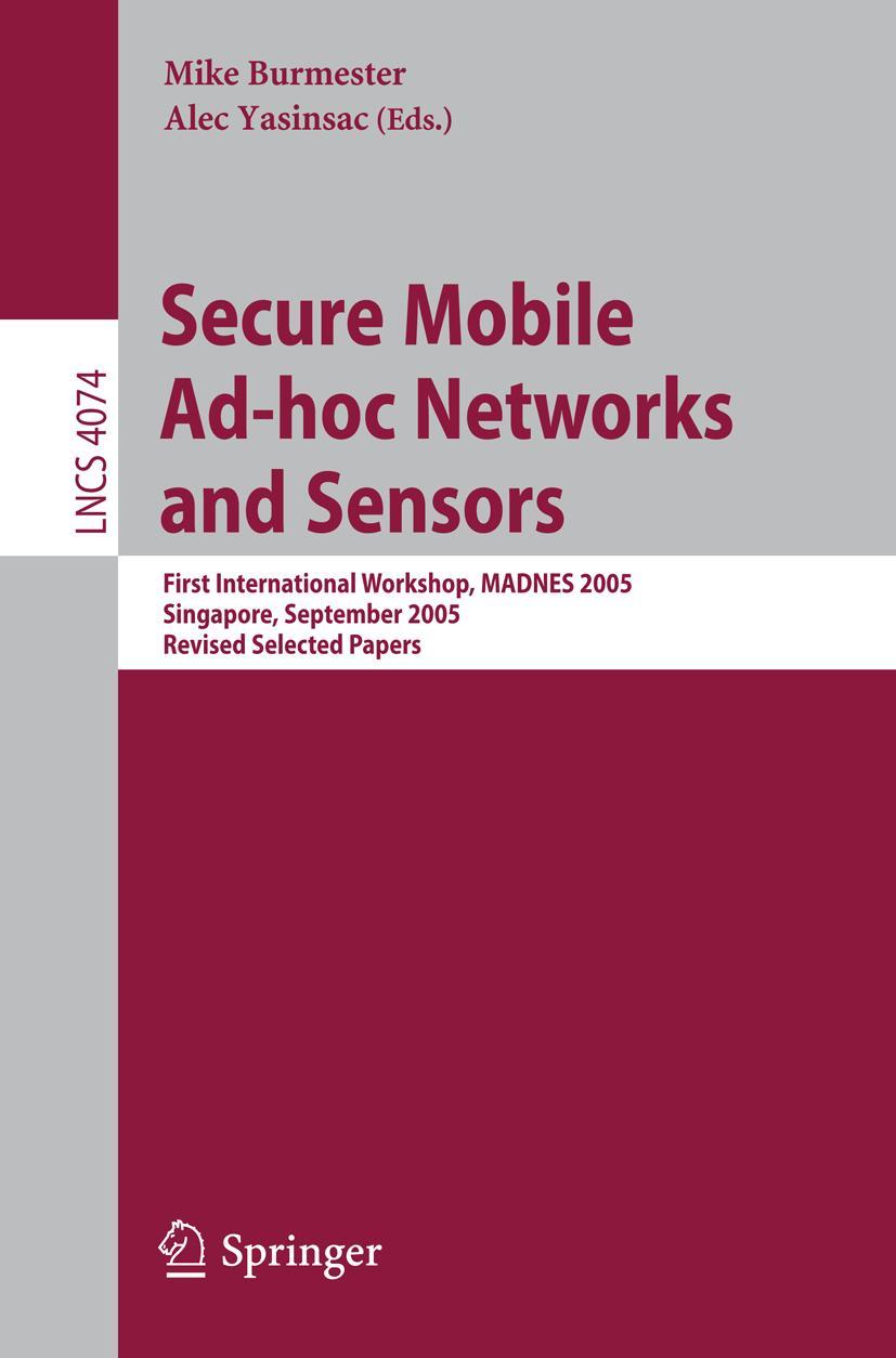 Vorderes Coverbild Secure Mobile Ad-hoc Networks and Sensors