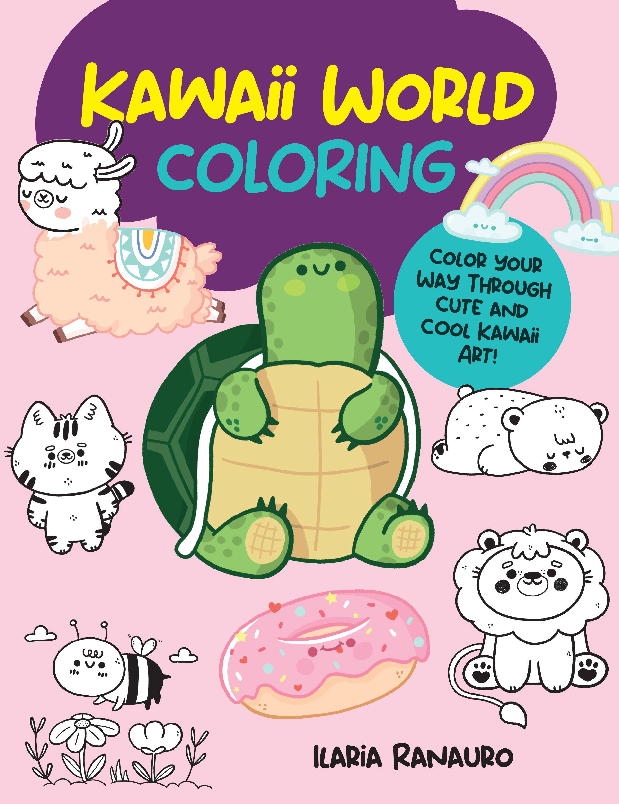 Vorderes Coverbild Kawaii World Coloring