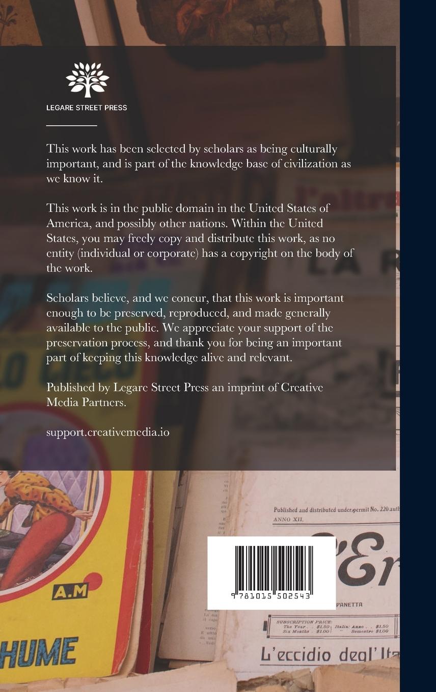 Rückseitencover Vocabolario Sardo-italiano E Italiano-sardo, Coll'aggiunta Dei Proverbj Sardi