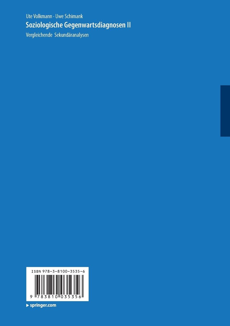 Rückseitencover Soziologische Gegenwartsdiagnosen II