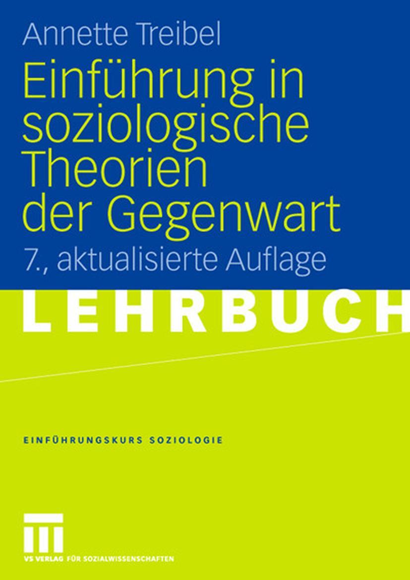 Vorderes Coverbild Einführung in soziologische Theorien der Gegenwart