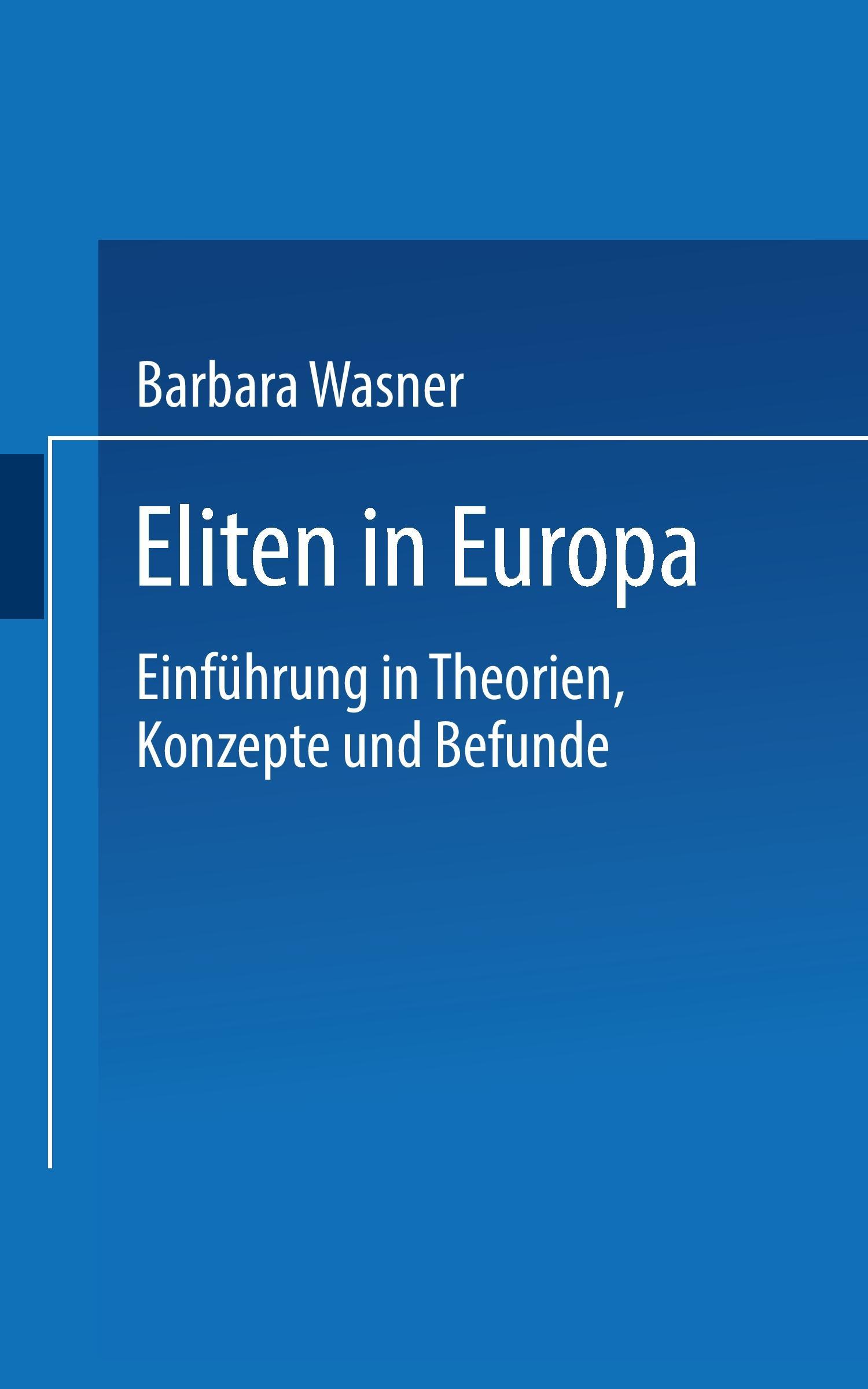Vorderes Coverbild Eliten in Europa