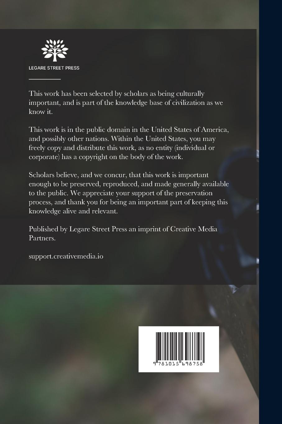 Rückseitencover The Way of the Woods: A Manual for Sportsmen in Northeastern United States and Canada