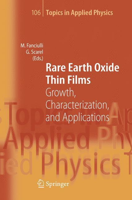 Vorderes Coverbild Rare Earth Oxide Thin Films