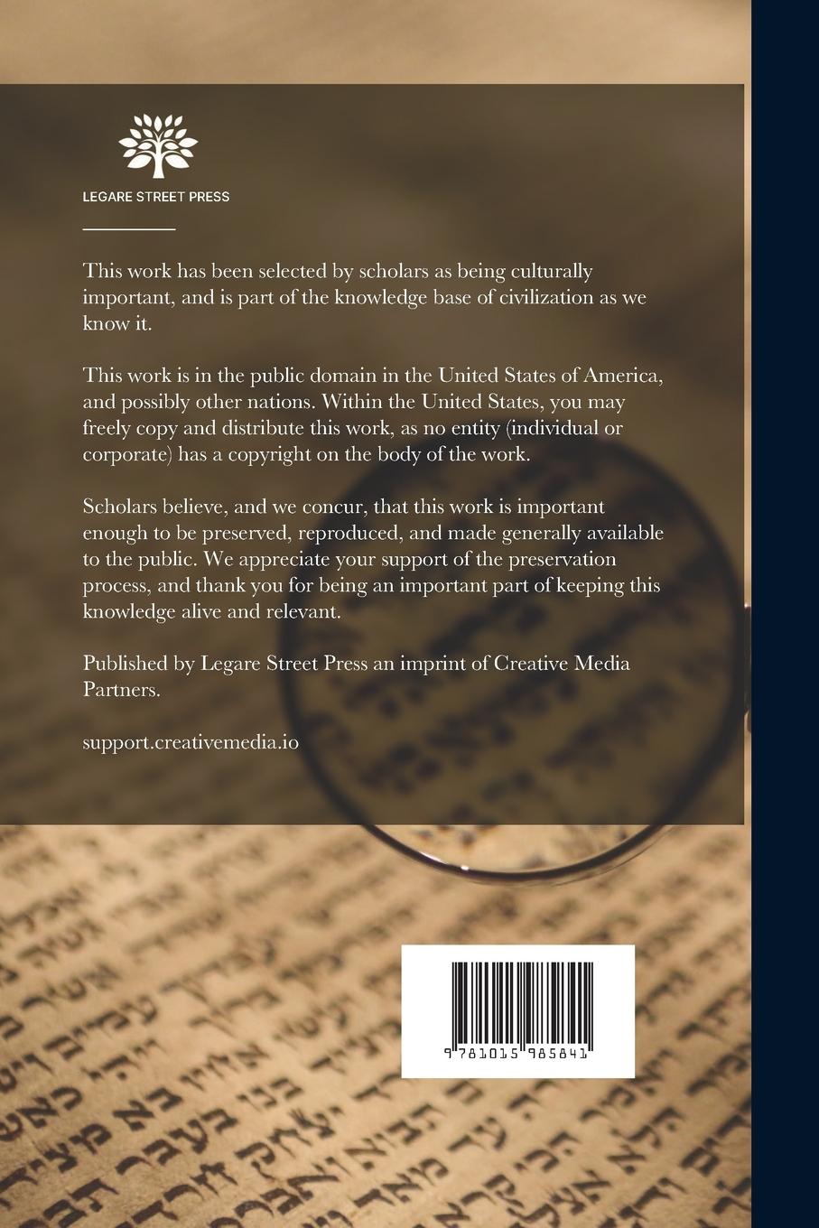 Rückseitencover La Langue Hébraïque Restituée Et Le Véritable Sens Des Mots Hébreux...