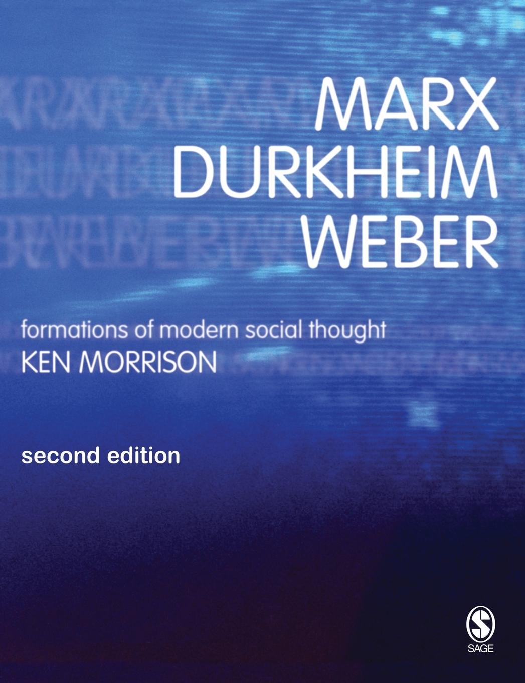 Vorderes Coverbild Marx, Durkheim, Weber