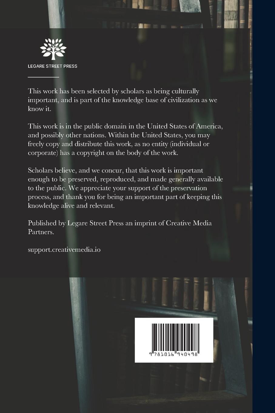 Rückseitencover Les Armes à feu Portatives: Leur Origine et Leur Développement Historique et Technique Jusqu'à nos J