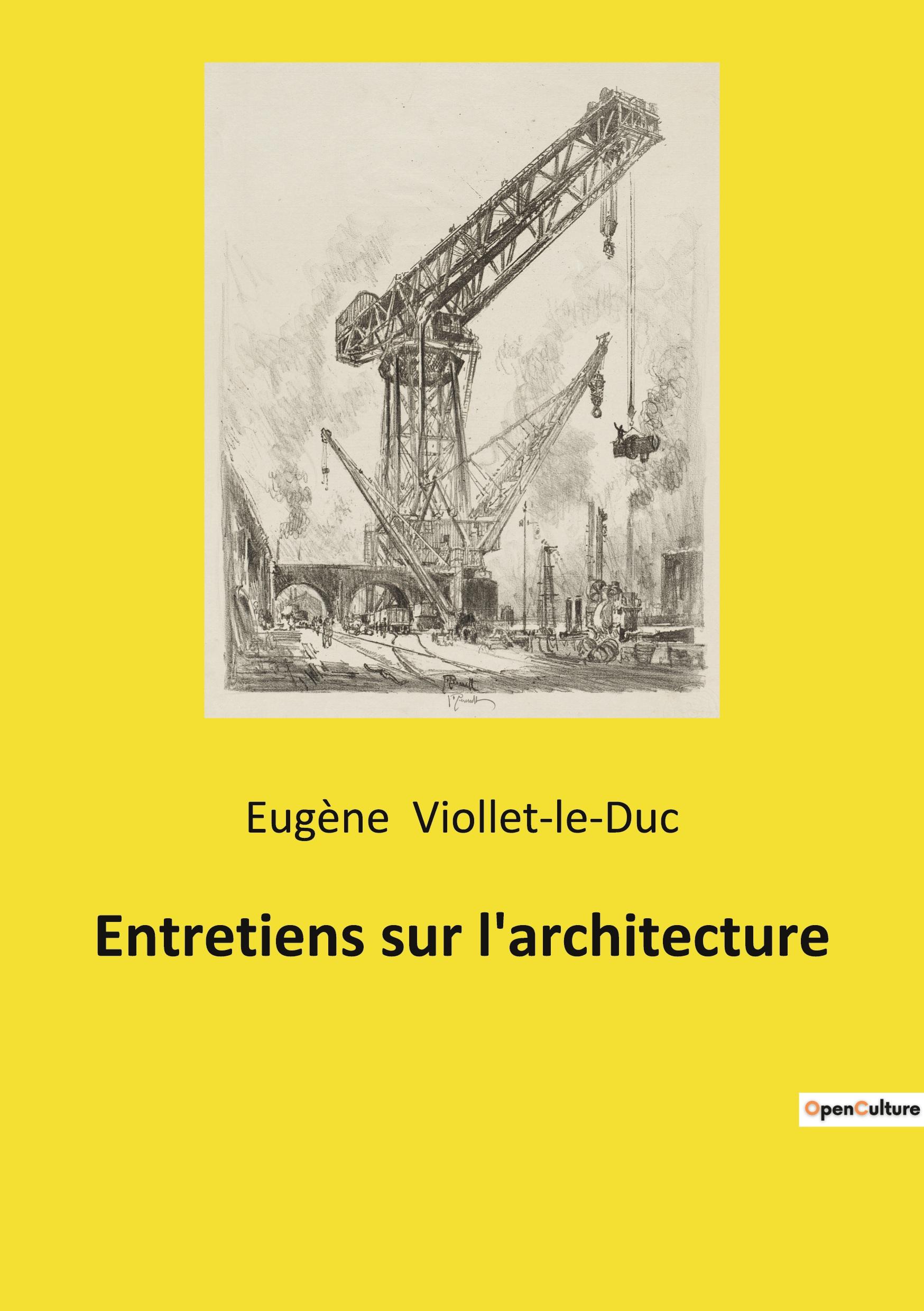 Vorderes Coverbild Entretiens sur l'architecture