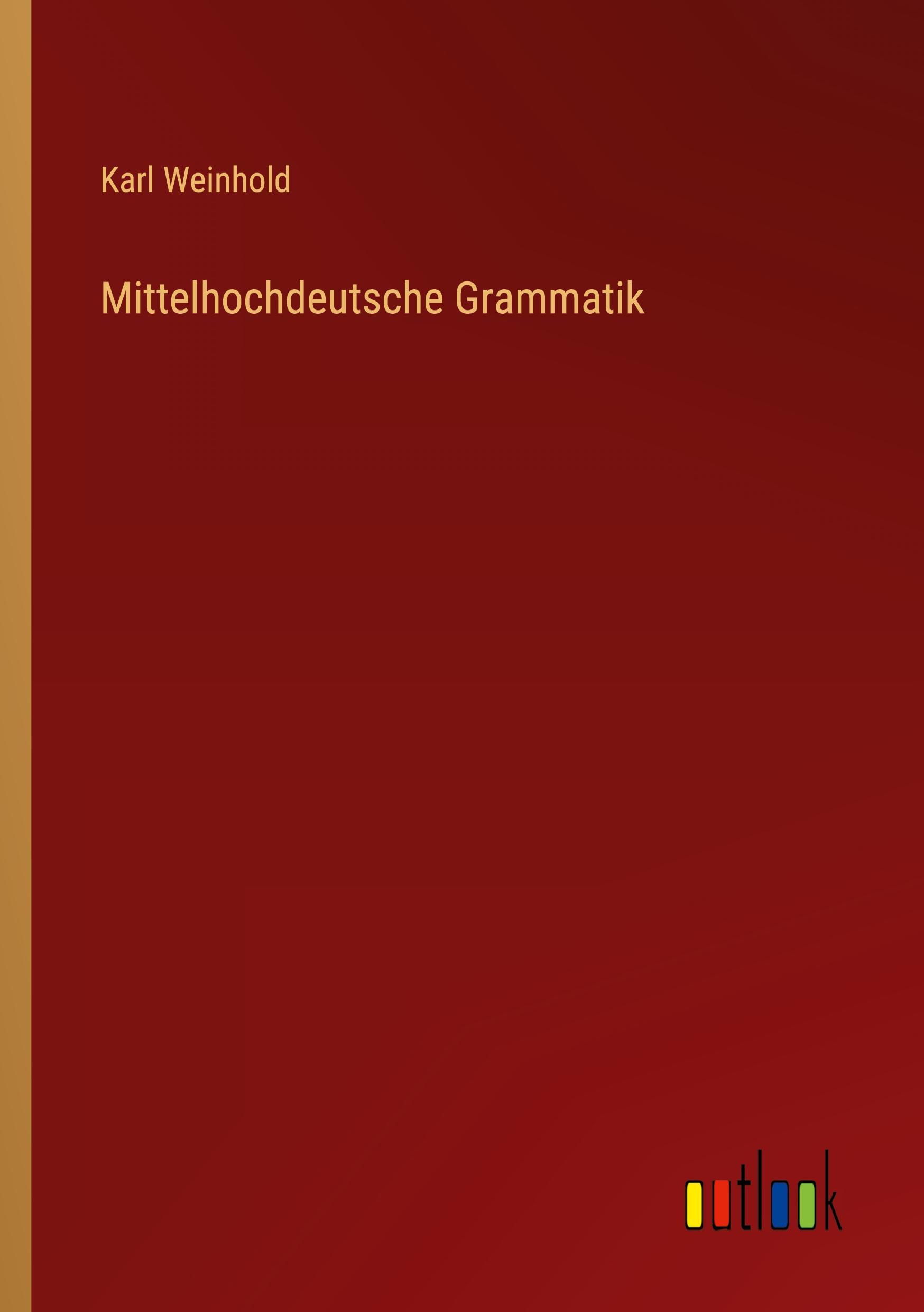 Vorderes Coverbild Mittelhochdeutsche Grammatik