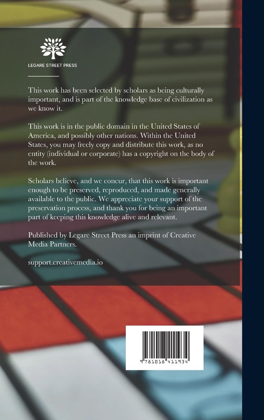 Rückseitencover A Second Series of Lessons On the Game of Chess