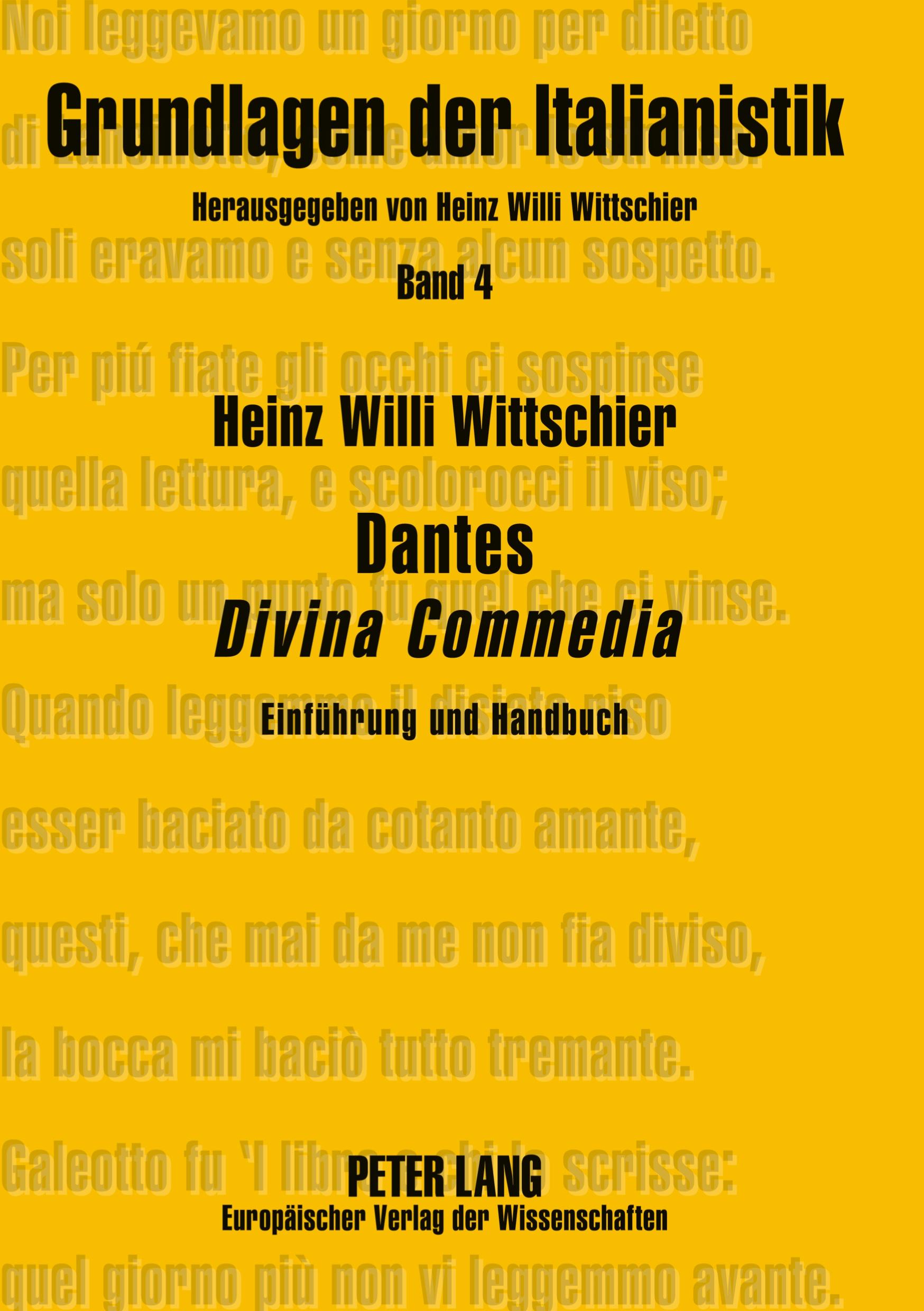 Vorderes Coverbild Dantes 'Divina Commedia'