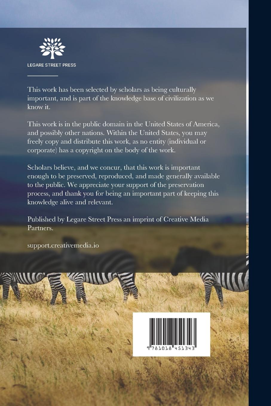 Rückseitencover The Wild Sports of India: With Detailed Instructions for the Sportsman; to Which Are Added Remarks On the Breeding and Rearing of Horses and the