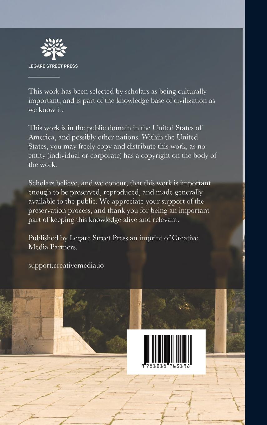 Rückseitencover Palestine: The Holy Land As It Was And As It Is