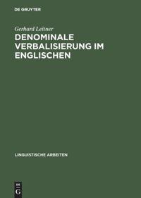 Vorderes Coverbild Denominale Verbalisierung im Englischen
