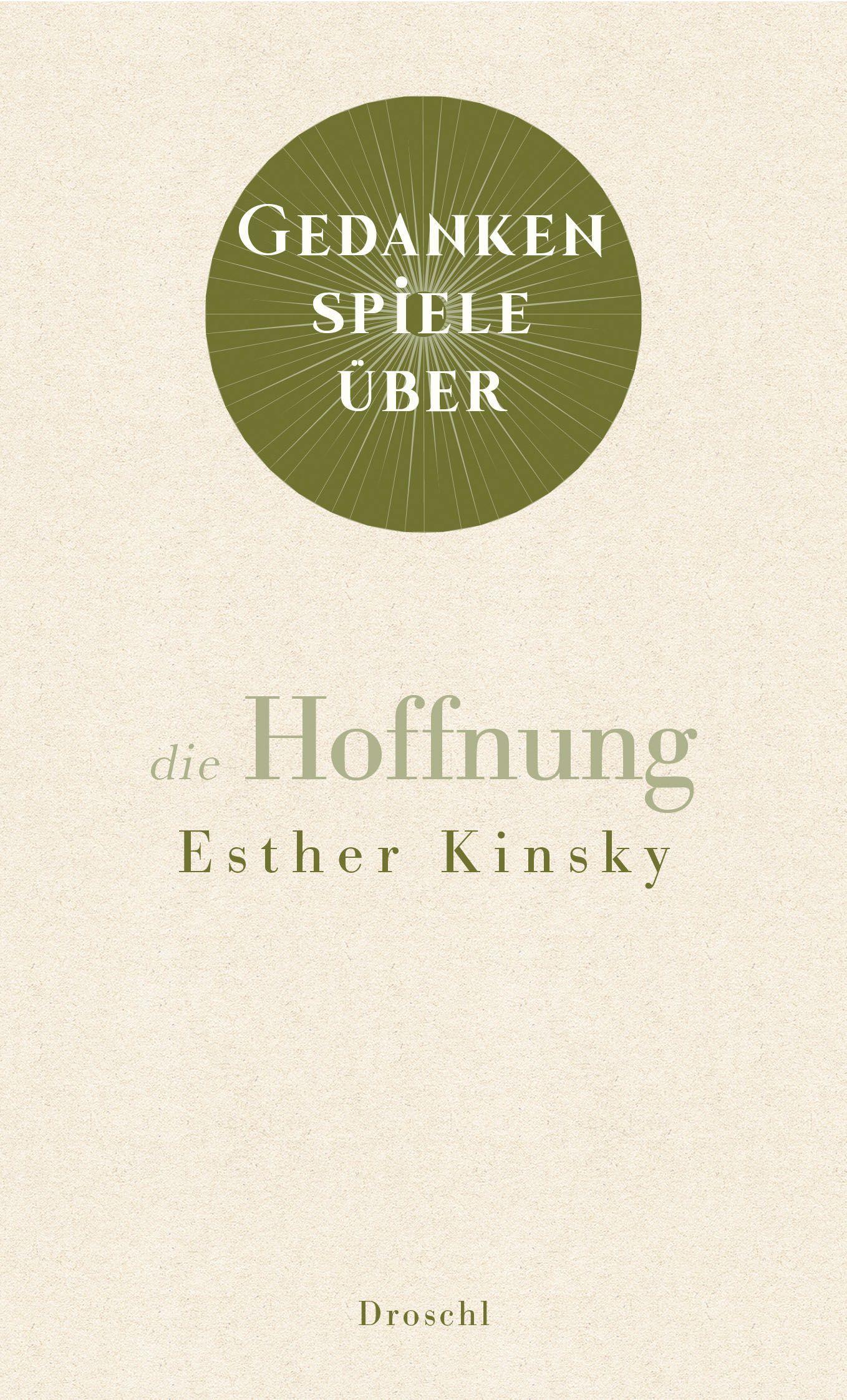 Vorderes Coverbild Gedankenspiele über die Hoffnung