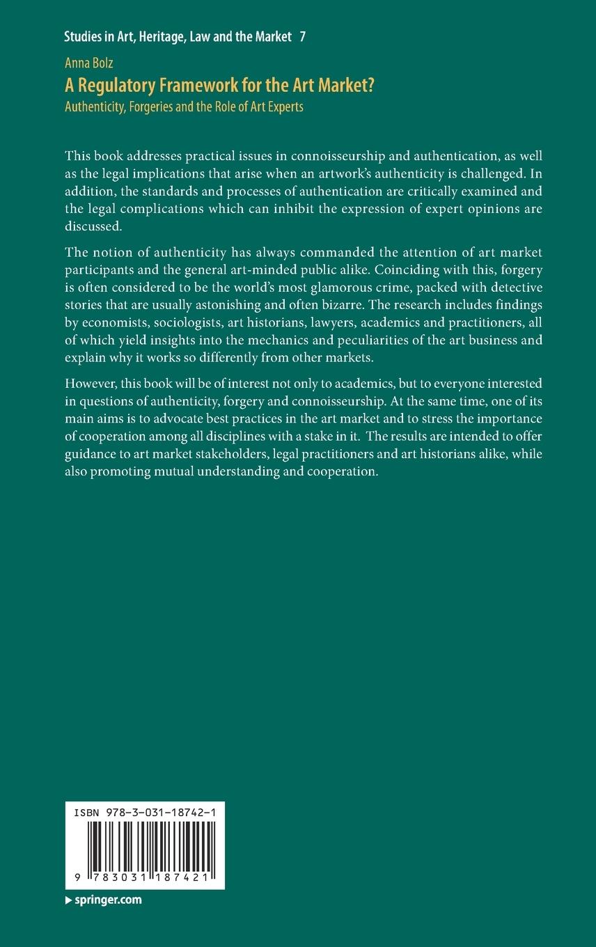 Rückseitencover A Regulatory Framework for the Art Market?