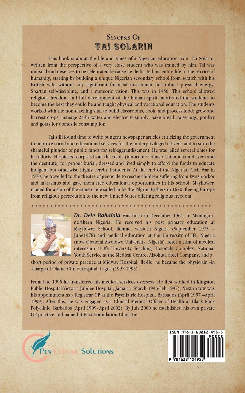 Rückseitencover Tai Solarin