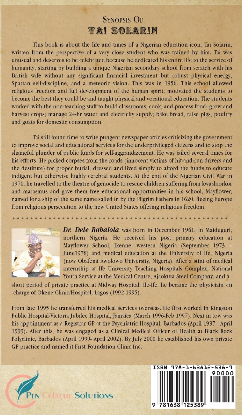 Rückseitencover Tai Solarin